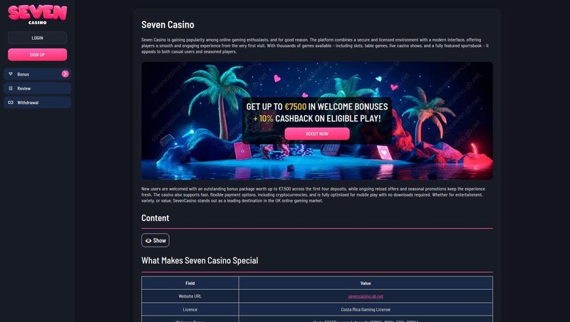 Sevencasino, seven casino bonus Sevencasino, seven casino bonus